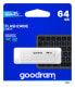 GoodRam UME2 - 64 GB - USB Type-A - 2.0 - 20 MB/s - Cap - White - Флеш-накопитель 64 ГБ