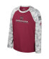 ფოტო #3 პროდუქტის Big Boys Garnet, Camo South Carolina Gamecocks OHT Military-Inspired Appreciation Dark Star Raglan Long Sleeve T-shirt