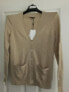 Reiss Esme Cashmere Button Front Cardigan Neutral S