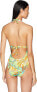 Фото #3 товара Letarte Women's 188553 Mod Print Halter Multi One-Piece Swimsuit Size L