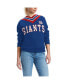 Фото #1 товара Women's Royal New York Giants Heidi V-Neck Pullover Sweatshirt