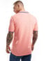 Fred Perry twin tipped polo shirt in bright pink