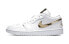 Фото #3 товара Кроссовки Nike Air Jordan 1 Low White Metallic Gold (Белый)