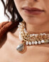 Фото #4 товара ASOS DESIGN Limited Edition choker necklace with mixed pearl and semi precious stone