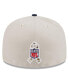 Фото #2 товара Men's Stone, Navy New England Patriots 2023 Salute To Service 59FIFTY Fitted Hat