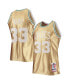 Фото #2 товара Men's Larry Bird Gold Boston Celtics 75th Anniversary 1985-86 Hardwood Classics Swingman Jersey