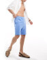 Фото #2 товара ASOS DESIGN slim scuba shorts in mid blue