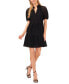 Women's Lace Babydoll Puff Sleeve Tiered Dress