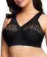 Women's Full Figure Plus Size MagicLift Cotton Wirefree Support Bra