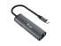 Фото #2 товара Equip USB-C to RJ45 Gigabit Network + PD Adapter - USB Type-C - 100 W - 10,100,1000 Mbit/s - Black - Grey - RJ-45 - USB 3.2 Gen 1 (3.1 Gen 1) Type-C - Aluminium