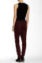 Free People 123763 Maroon Stacked Street Pant Sz M $128