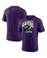 Фото #4 товара Men's Heathered Purple Baltimore Ravens End Around Tri-Blend T-shirt