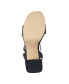 Фото #5 товара Women's Sadel Block Heel Ankle Strap Dress Sandals