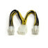 Фото #1 товара 6in PCI Express Power Splitter Cable - 0.1524 m - Male - Female - Black - White - Yellow - 34 g - 125 mm