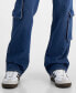 Фото #5 товара Juniors' High-Rise Baggy Straight Cargo Jeans