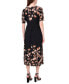 Фото #2 товара Women's Floral-Print Midi Dress