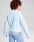 ფოტო #2 პროდუქტის Women's Spread Collar Zip-Front Cardigan Sweater, Created for Macy's