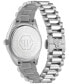 ფოტო #3 პროდუქტის Men's Date Superlative Stainless Steel Bracelet Watch 42mm