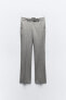 Straight-leg low-rise trousers