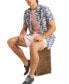 Фото #4 товара Classic-Fit Linen-Blend Tropical-Print Short-Sleeve Shirt