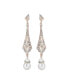 ფოტო #1 პროდუქტის Women's Silver Dazzling Drop Earrings
