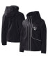 ფოტო #1 პროდუქტის Women's Black Brooklyn Nets Last Shot Full-Zip Hoodie Jacket