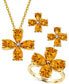 Фото #3 товара Кольцо Macy's Citrine & Diamond Flower