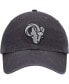 Фото #5 товара Men's Charcoal Los Angeles Rams Clean Up Tonal Adjustable Hat