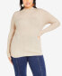 Plus Size Sina High Neck Sweater