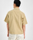 ფოტო #2 პროდუქტის Men's Loose-Fit Button-Down Twill Shirt