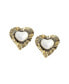 Фото #1 товара Women's Pink Royal Heart Stud Earrings