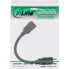 Фото #2 товара InLine HDMI Keystone adapter cable 4K/60Hz - HDMI A female/female - black - 0.2m