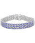 EFFY® Tanzanite Triple Row Bracelet (17-5/8 ct.t.w.) in Sterling Silver