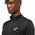 Men’s Long Sleeve T-Shirt Asics Core 1/2 Black With zip