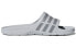Фото #3 товара Сланцы унисекс Adidas Duramo Slide серого цвета