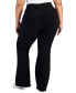 Фото #2 товара Trendy Plus Size Curvy Pull-On Flare-Leg Jeans