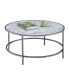Фото #2 товара Gold Coast Faux Marble Round Coffee Table