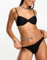 COLLUSION high leg bikini bottom in black Черный, 40 - фото #4