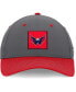 Фото #2 товара Men's Gray/Red Washington Capitals 2024 Stanley Cup Playoffs Locker Room Adjustable Hat