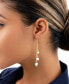 ფოტო #3 პროდუქტის Women's Mixed Chain Link Pearl Dangle Earrings
