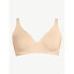 Фото #2 товара Joyspun Unlined Bra Women's 38C Adobe Tan Nylon Stretch Full Coverage Underwire