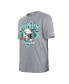 Men's Gray Miami Dolphins Team Logo T-shirt