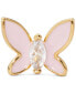 Gold-Tone Cubic Zirconia & Colored Butterfly Mini Stud Earrings