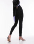 Фото #2 товара Topshop Tall high waisted legging in black