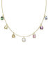 Фото #1 товара Swarovski gold-Tone Mixed Crystal Charm Necklace, 15" + 2-3/4" extender