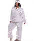 ფოტო #2 პროდუქტის Plus Size 3-Piece Pajama Set