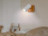Фото #3 товара LED Wandspot mit Holz, dimmbar, Weiß