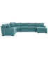 Фото #7 товара Radley 5-Piece Fabric Chaise Sectional Sofa, Created for Macy's