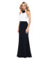 Фото #3 товара Women's Flower-Trim Sleeveless Gown