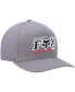 ფოტო #4 პროდუქტის Men's Gray Racing Powerband Snapback Hat